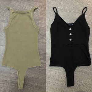 Black & green body suits by Guess